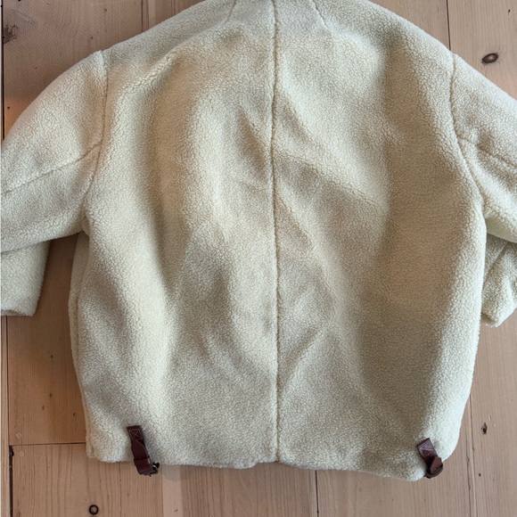 Isabel Marant Belinda Sherpa Coat size 38 Cream NWT - Picture 6 of 10